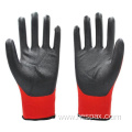 Hespax 15G Nylon Microfoam Nitrile Gloves Medium Duties